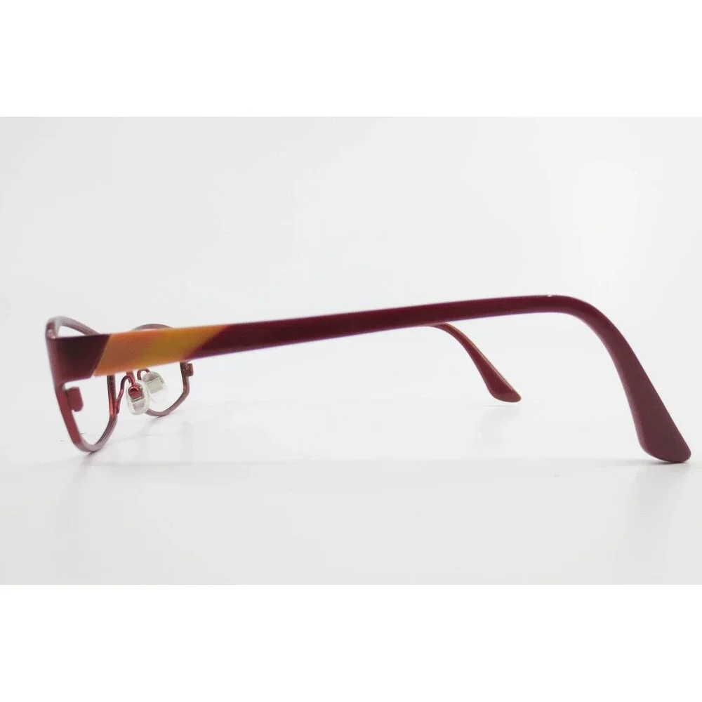 Prodesign Denmark Red Pure Titanium Eyeglass Frames Rectangular 38012 Denmark